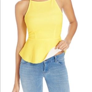 Material Girl Peplum Tank Top